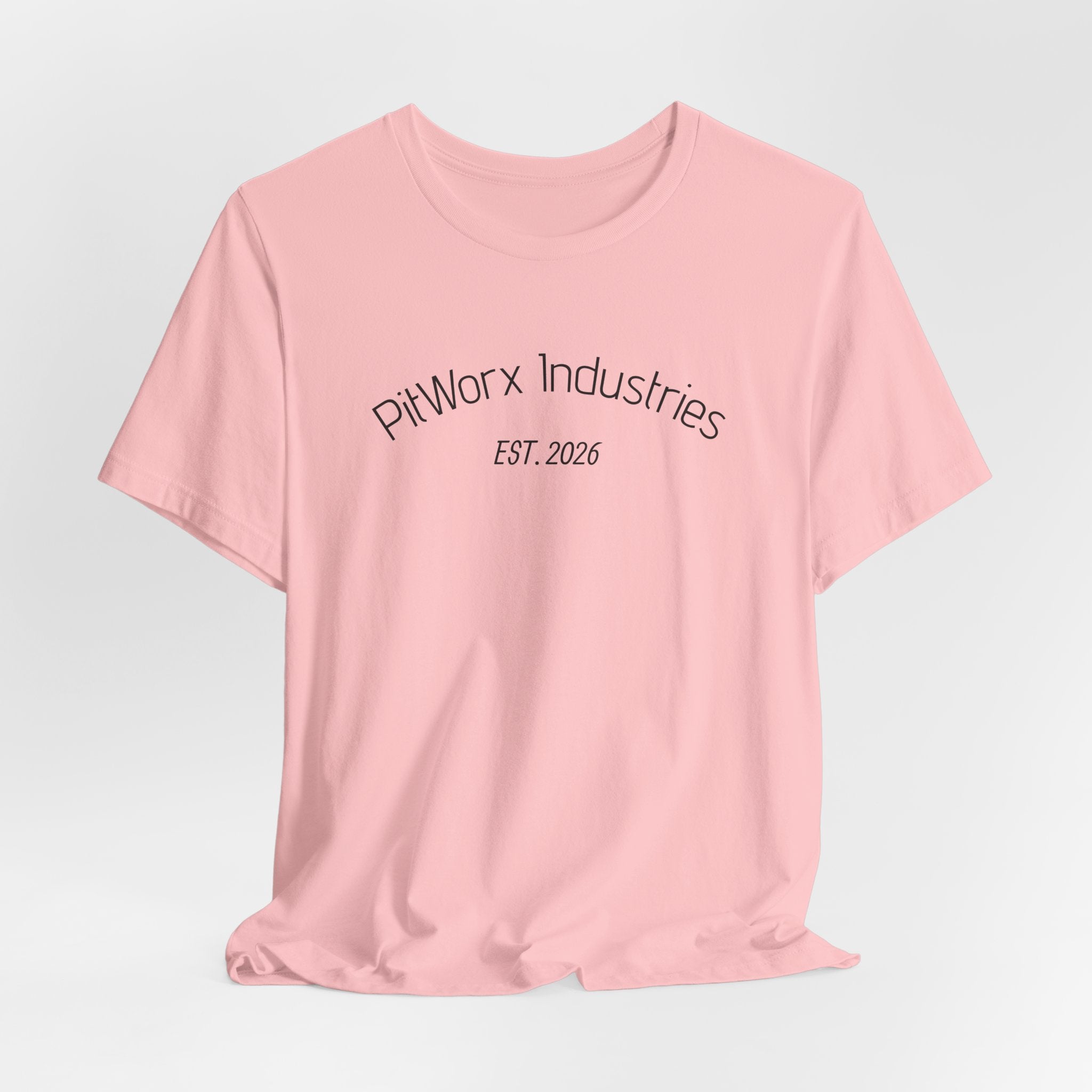 PitWorx Industries T‑Shirt – 'EST. 2026' Minimal Logo Tee