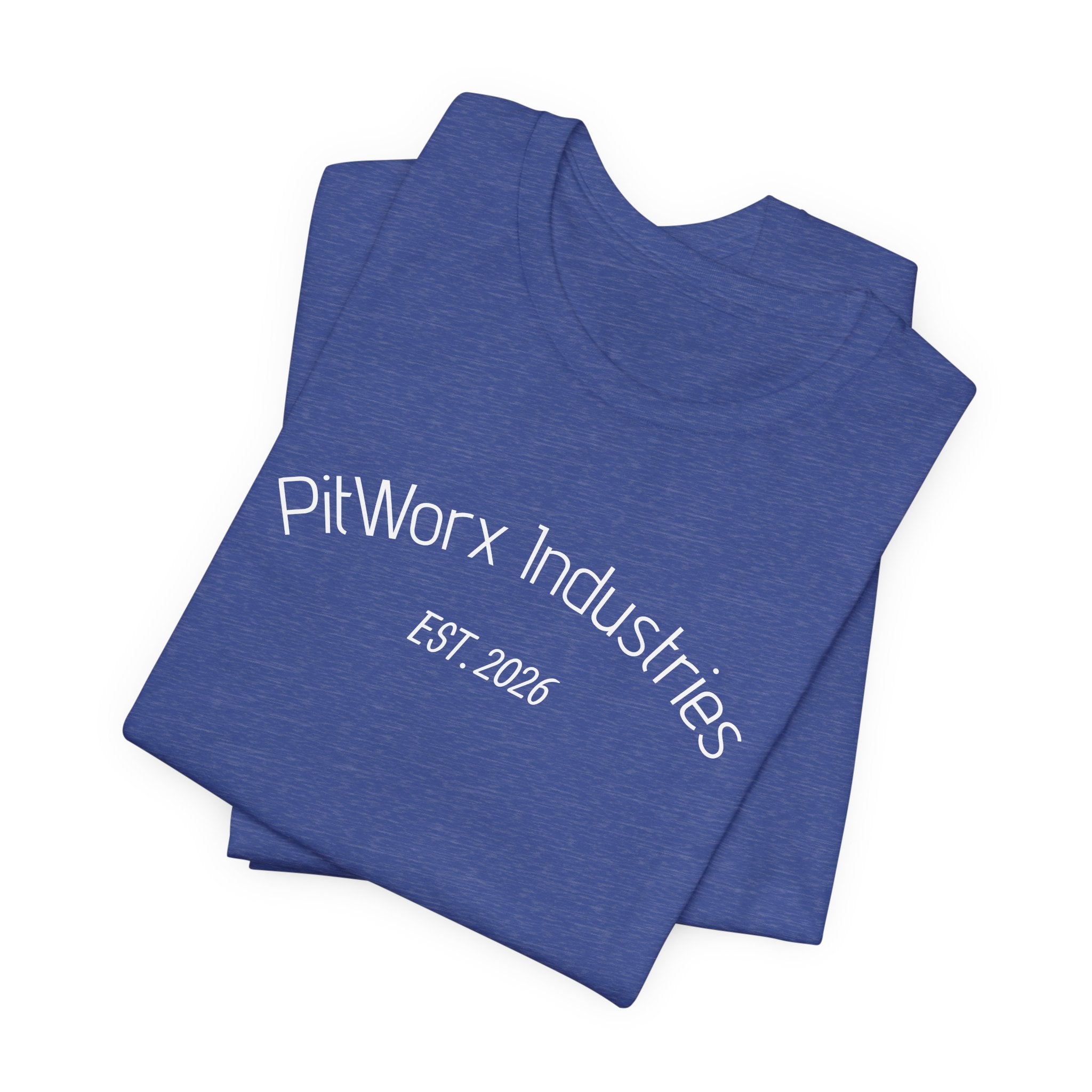 PitWorx Industries T‑Shirt – 'EST. 2026' Minimal Logo Tee