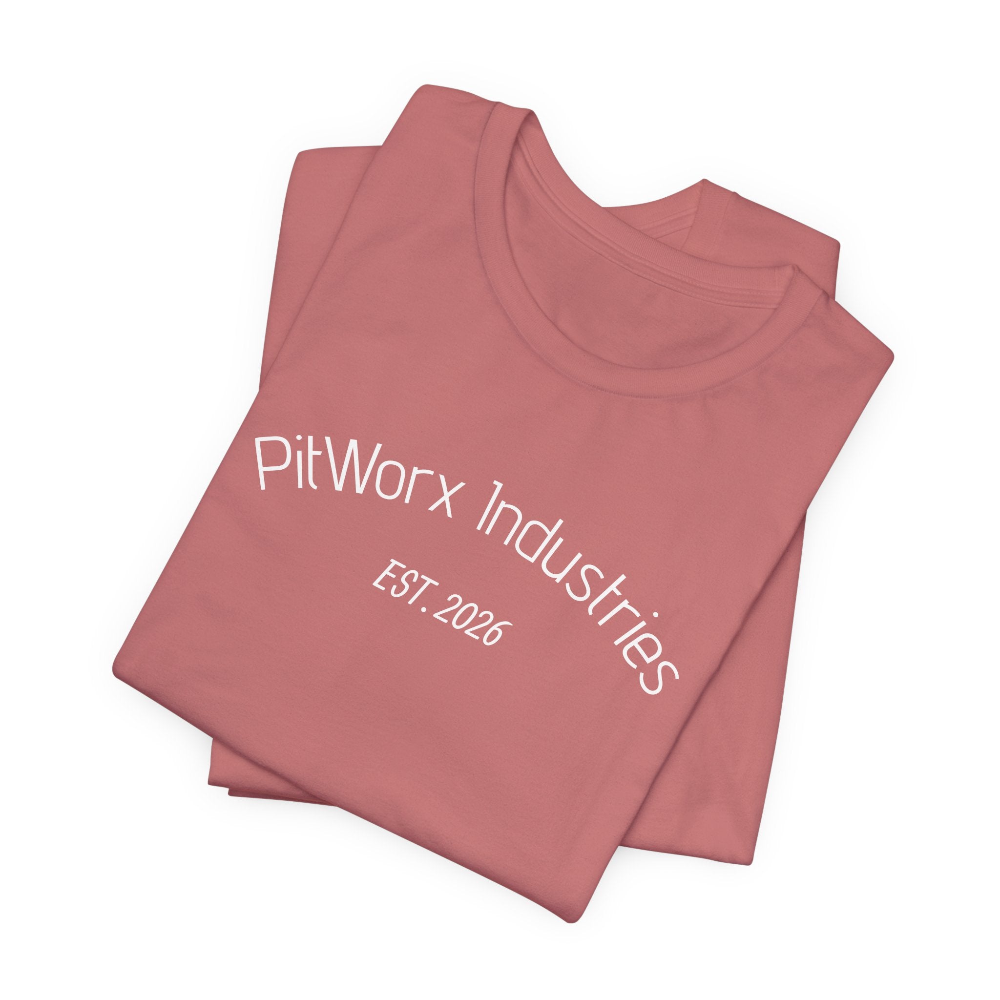 PitWorx Industries T‑Shirt – 'EST. 2026' Minimal Logo Tee