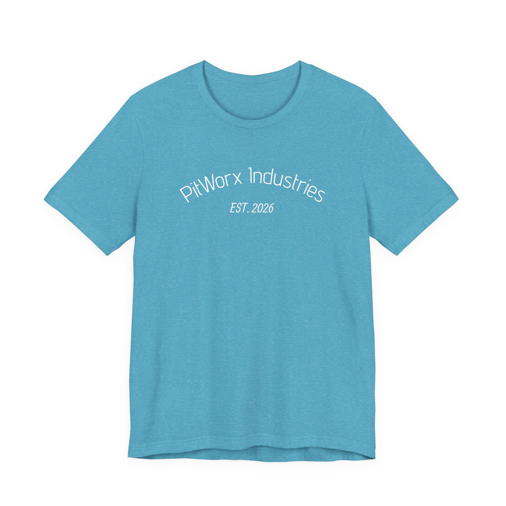PitWorx Industries T‑Shirt – 'EST. 2026' Minimal Logo Tee