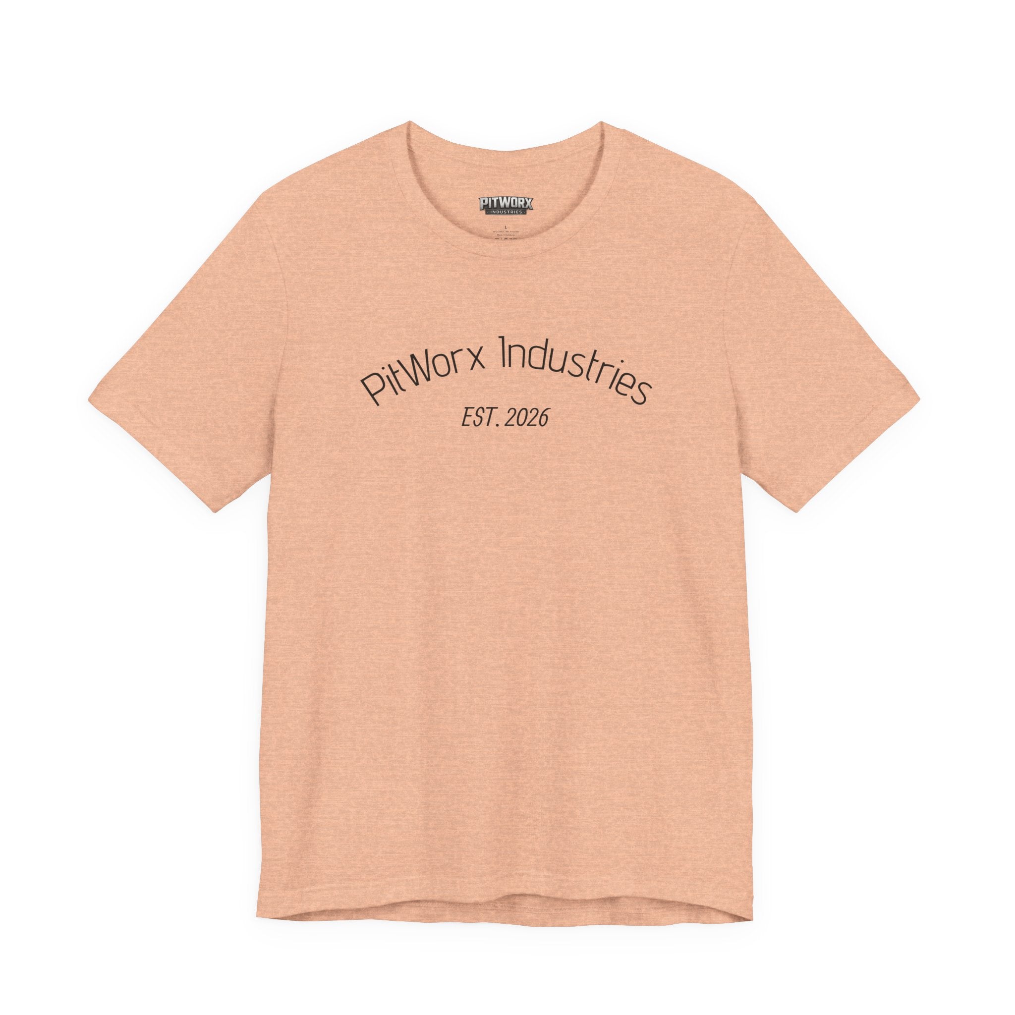 PitWorx Industries T‑Shirt – 'EST. 2026' Minimal Logo Tee