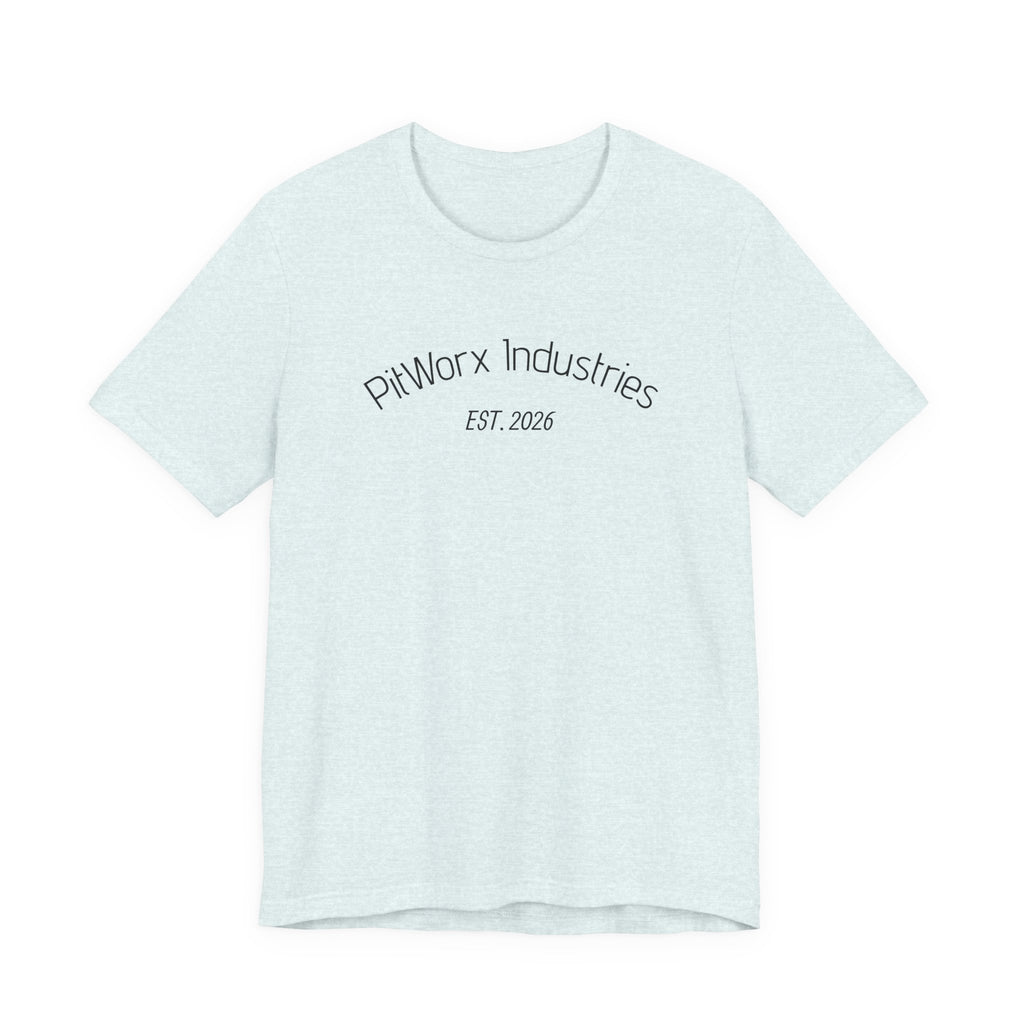 PitWorx Industries T‑Shirt – 'EST. 2026' Minimal Logo Tee