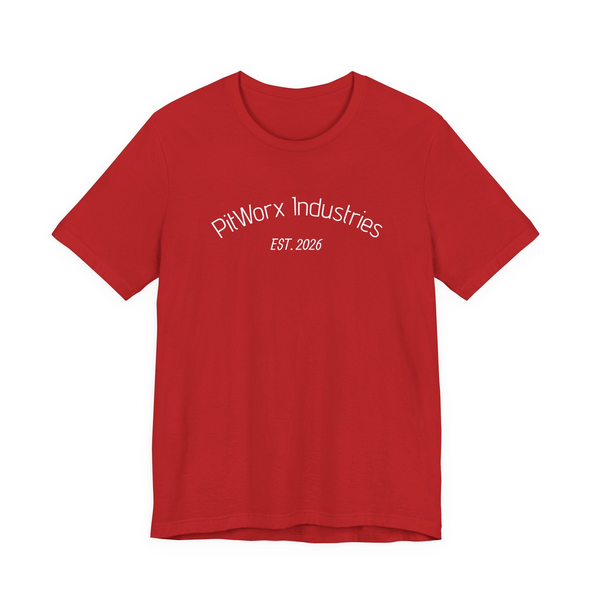 PitWorx Industries T‑Shirt – 'EST. 2026' Minimal Logo Tee