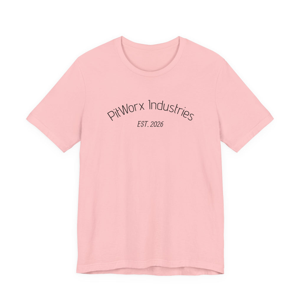 PitWorx Industries T‑Shirt – 'EST. 2026' Minimal Logo Tee