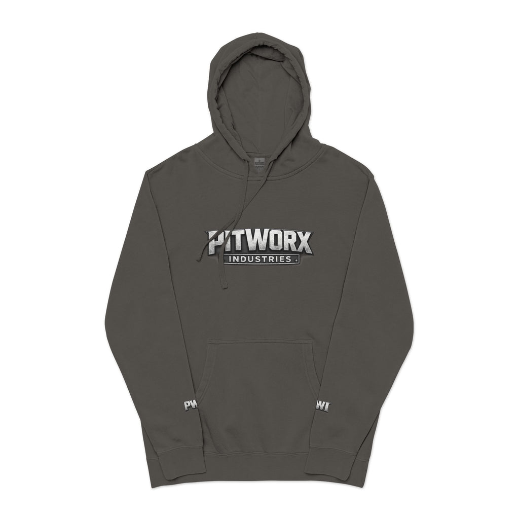 Pitworx Industries Logo - Pigment Hoodie