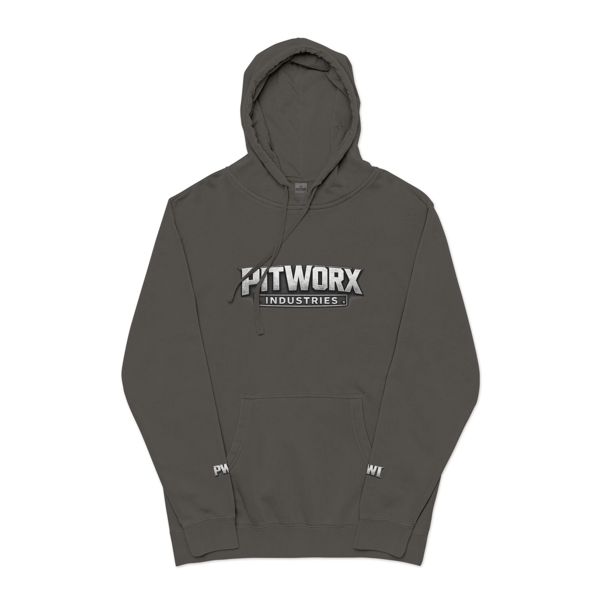 Pitworx Industries Logo - Pigment Hoodie