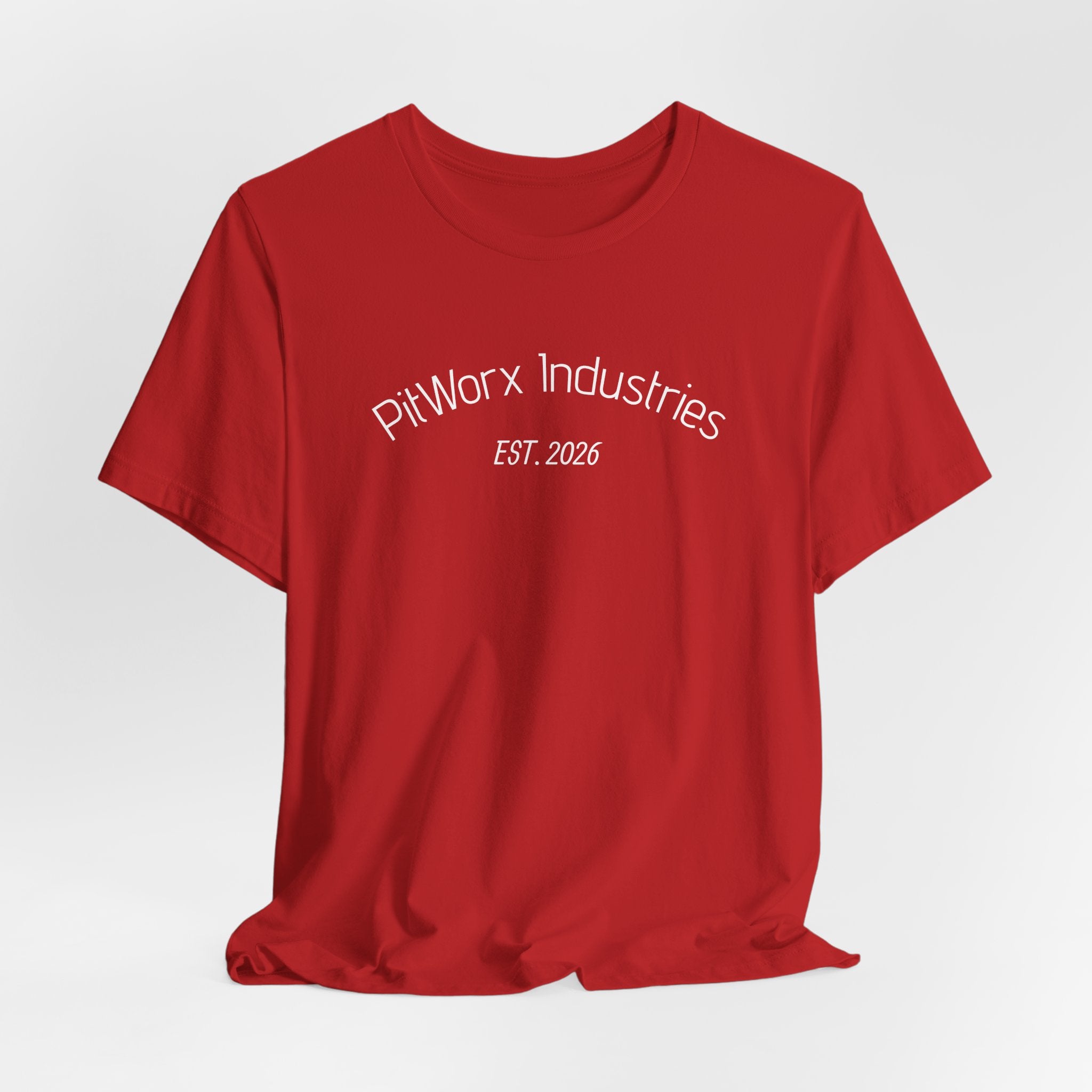 PitWorx Industries T‑Shirt – 'EST. 2026' Minimal Logo Tee