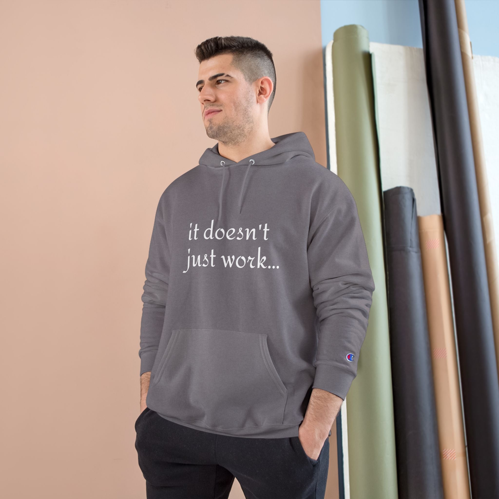 Champion x Pitworx Slogan Hoodie