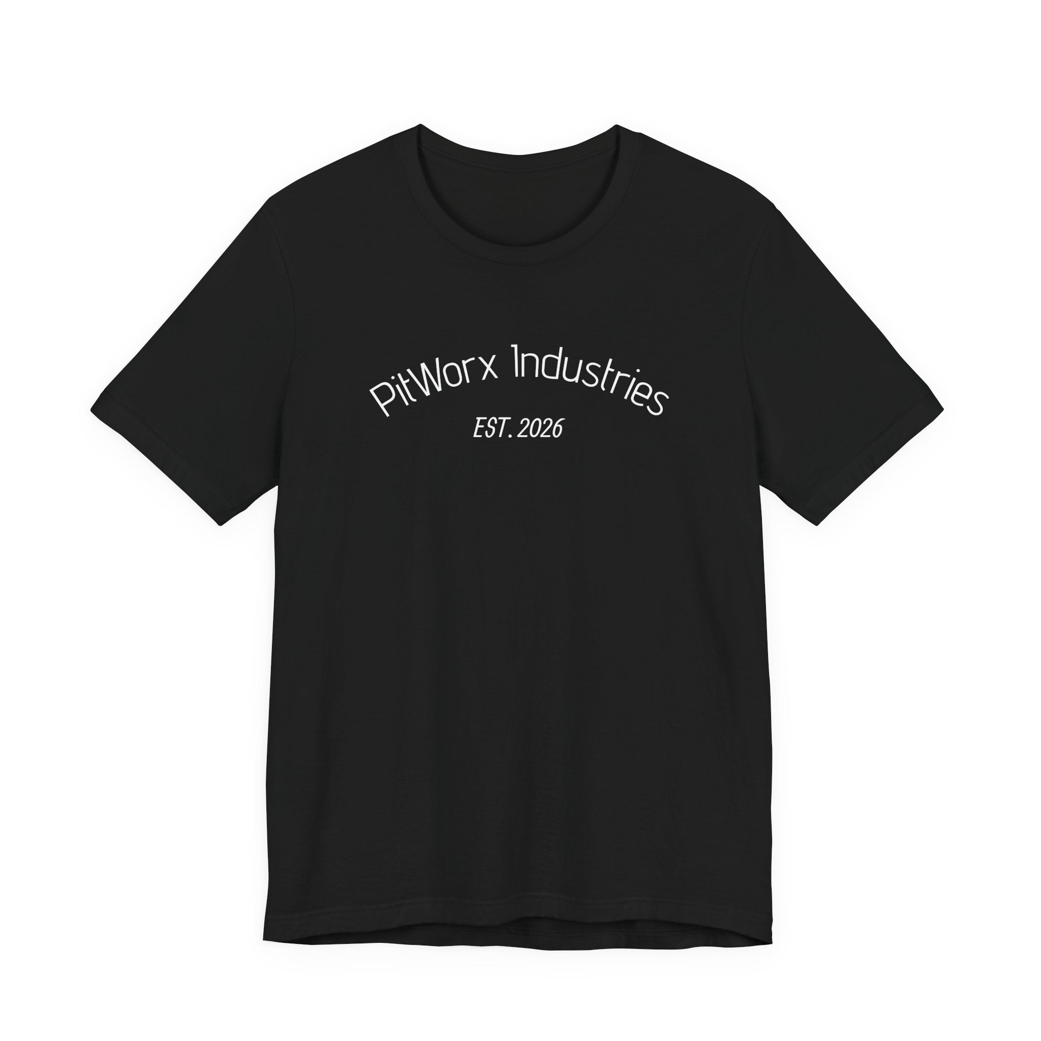 PitWorx Industries T‑Shirt – 'EST. 2026' Minimal Logo Tee