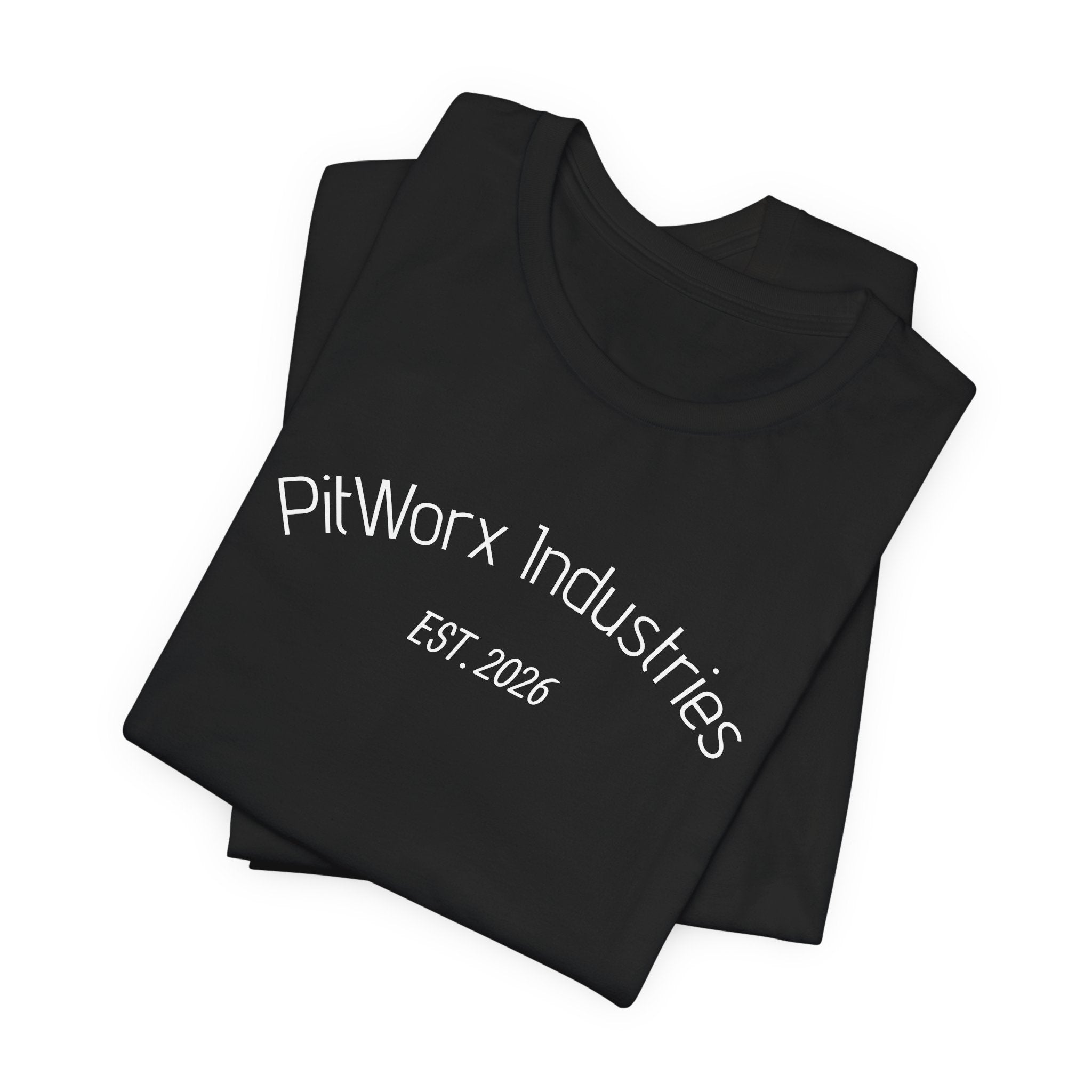 PitWorx Industries T‑Shirt – 'EST. 2026' Minimal Logo Tee