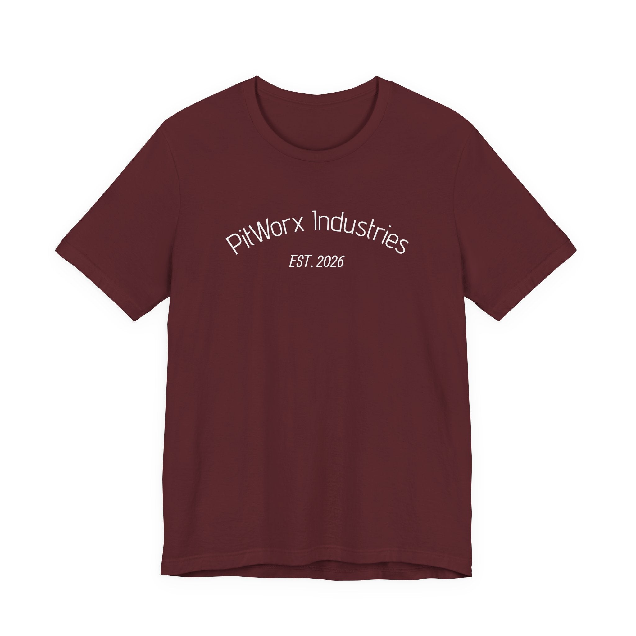 PitWorx Industries T‑Shirt – 'EST. 2026' Minimal Logo Tee