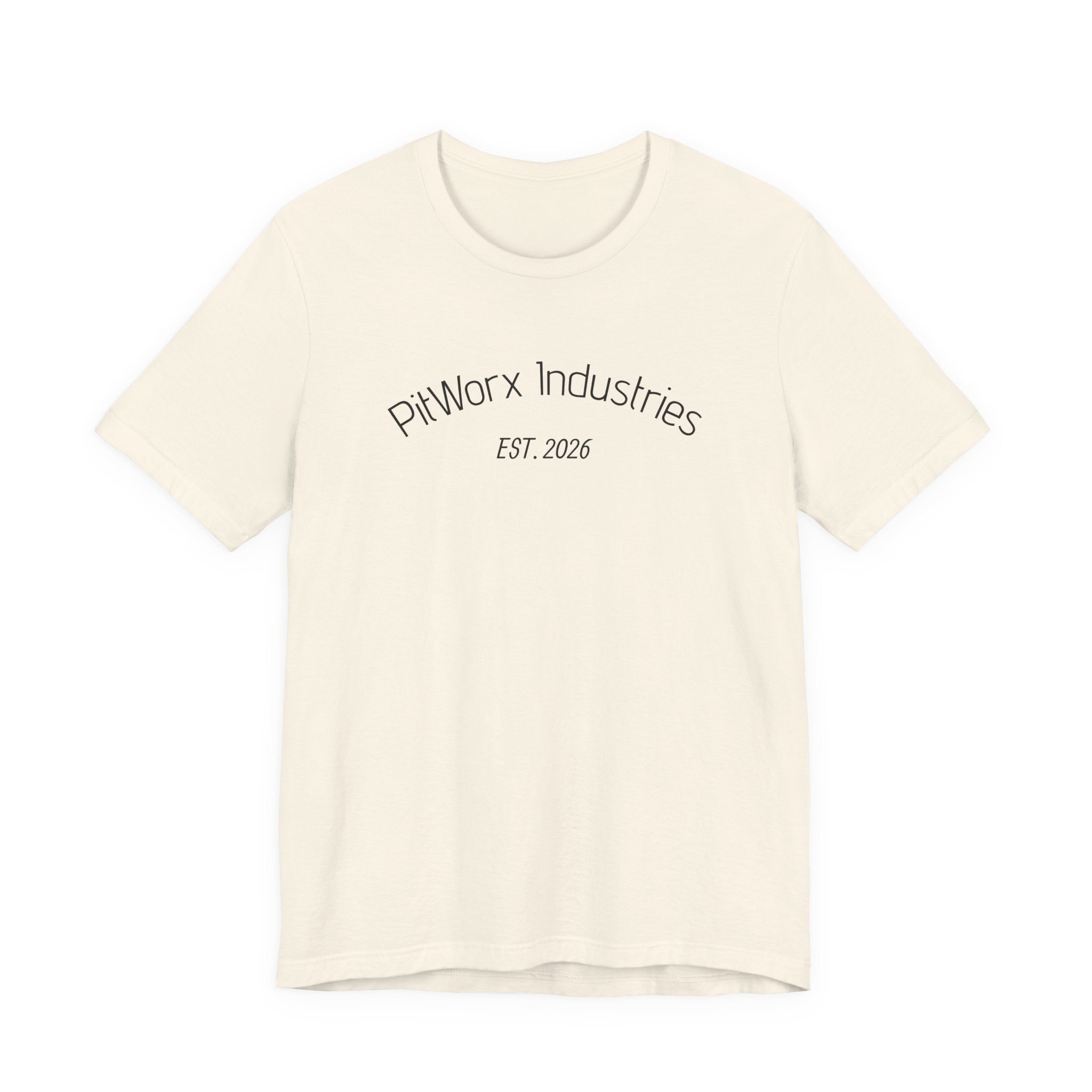 PitWorx Industries T‑Shirt – 'EST. 2026' Minimal Logo Tee