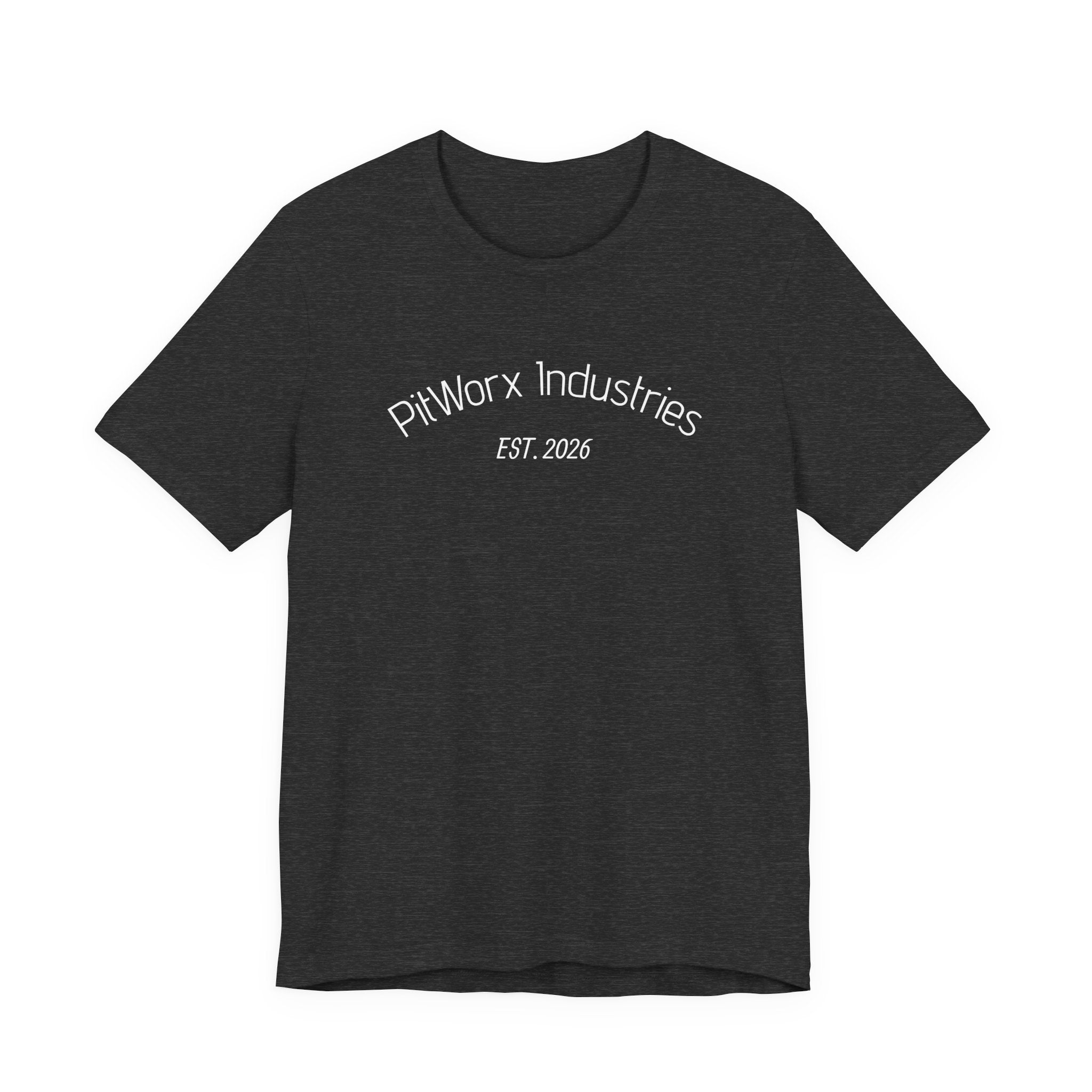 PitWorx Industries T‑Shirt – 'EST. 2026' Minimal Logo Tee