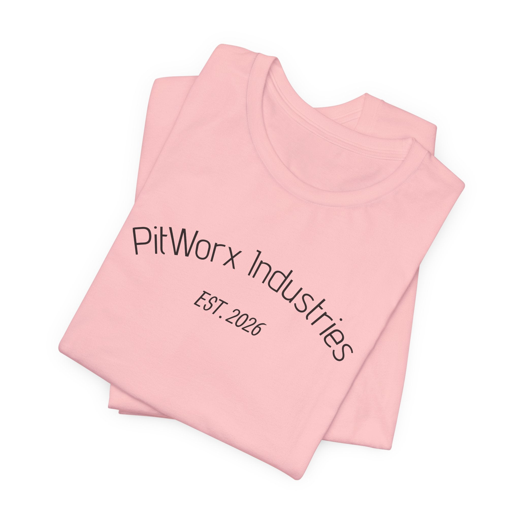 PitWorx Industries T‑Shirt – 'EST. 2026' Minimal Logo Tee