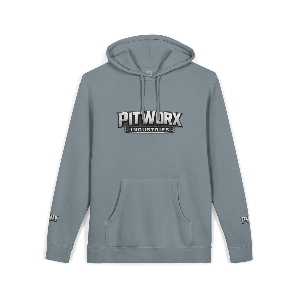 Pitworx Industries Logo - Pigment Hoodie