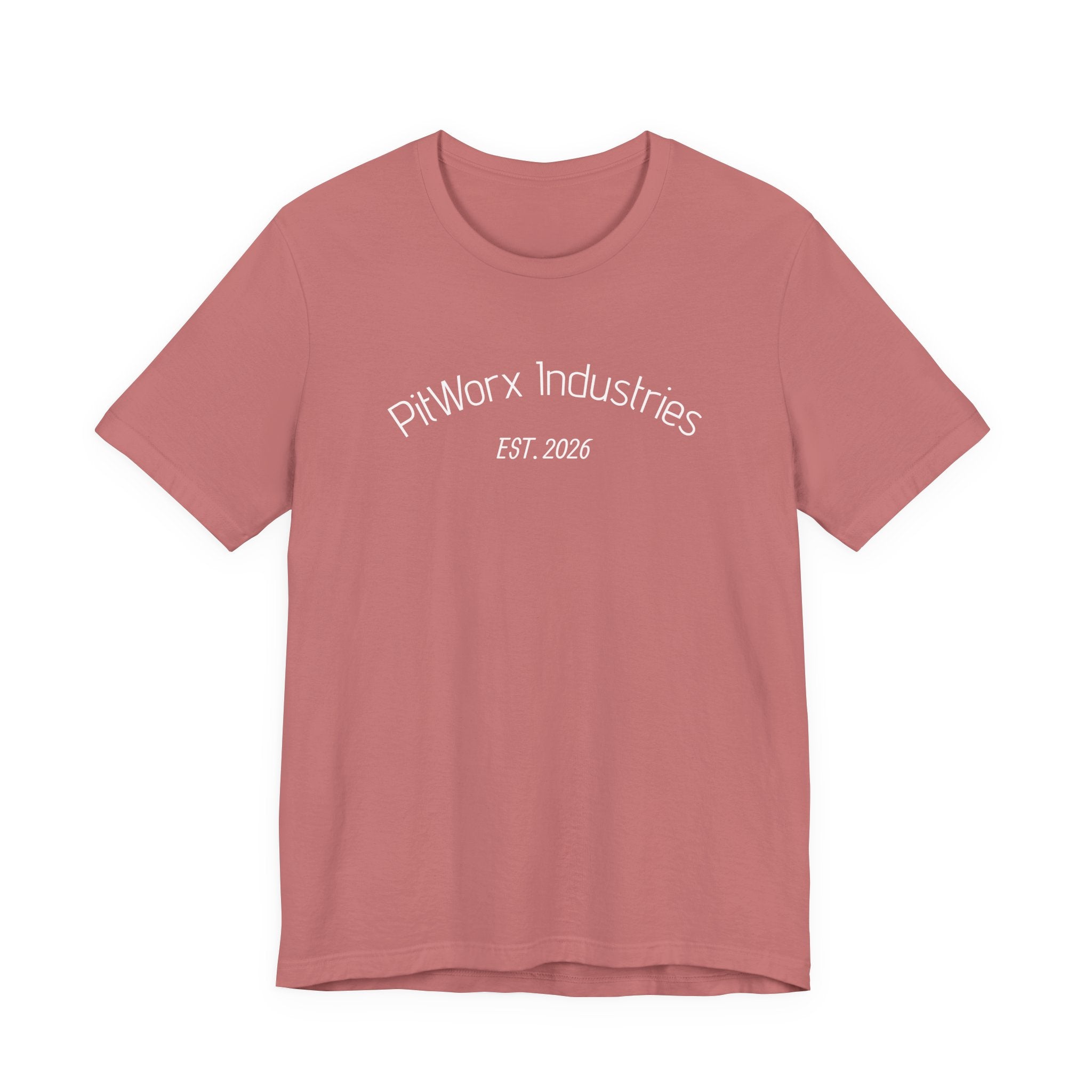 PitWorx Industries T‑Shirt – 'EST. 2026' Minimal Logo Tee