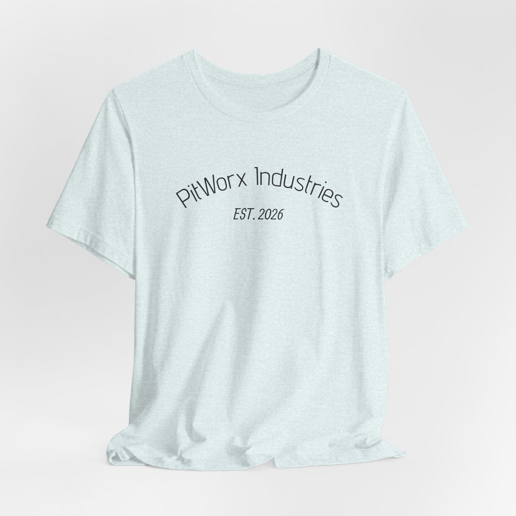 PitWorx Industries T‑Shirt – 'EST. 2026' Minimal Logo Tee