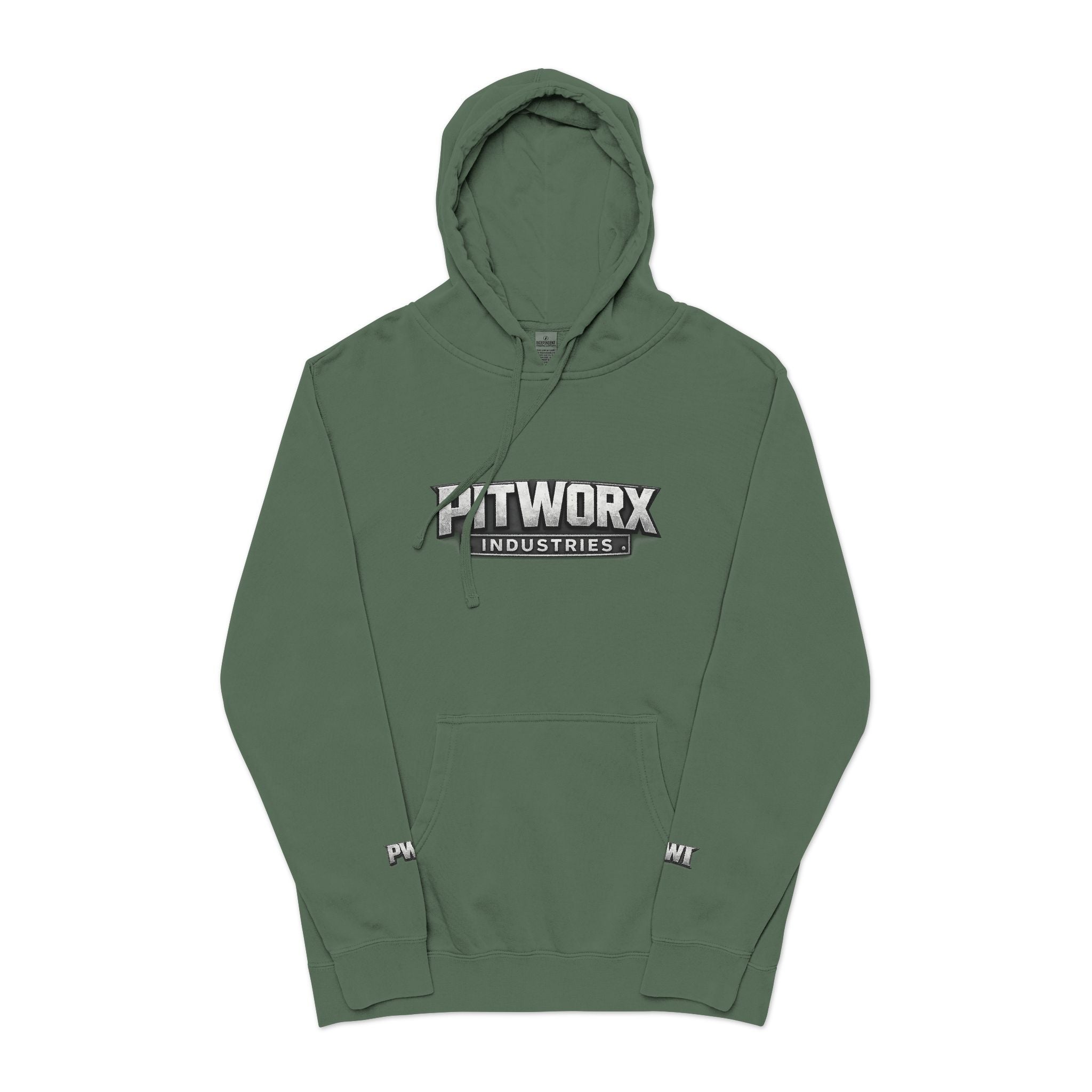 Pitworx Industries Logo - Pigment Hoodie