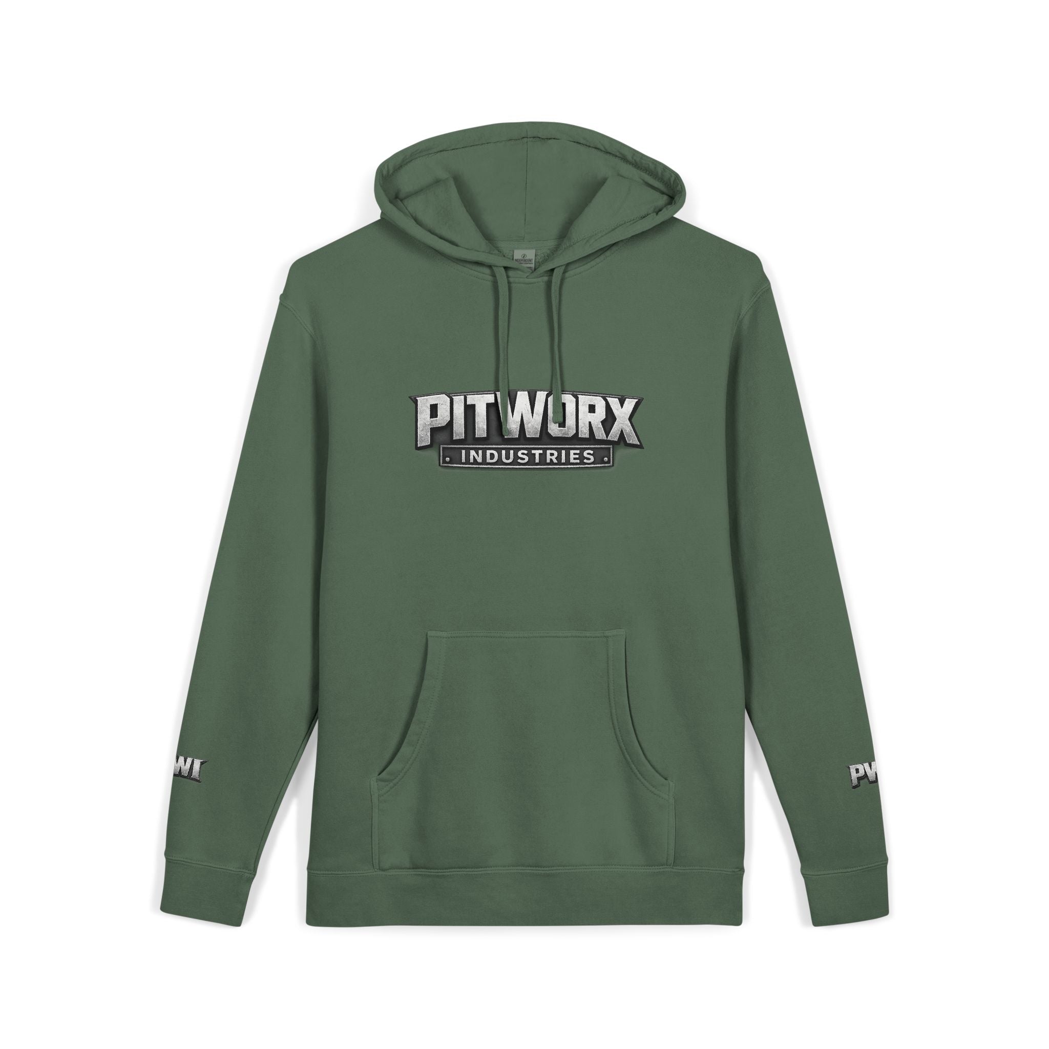 Pitworx Industries Logo - Pigment Hoodie