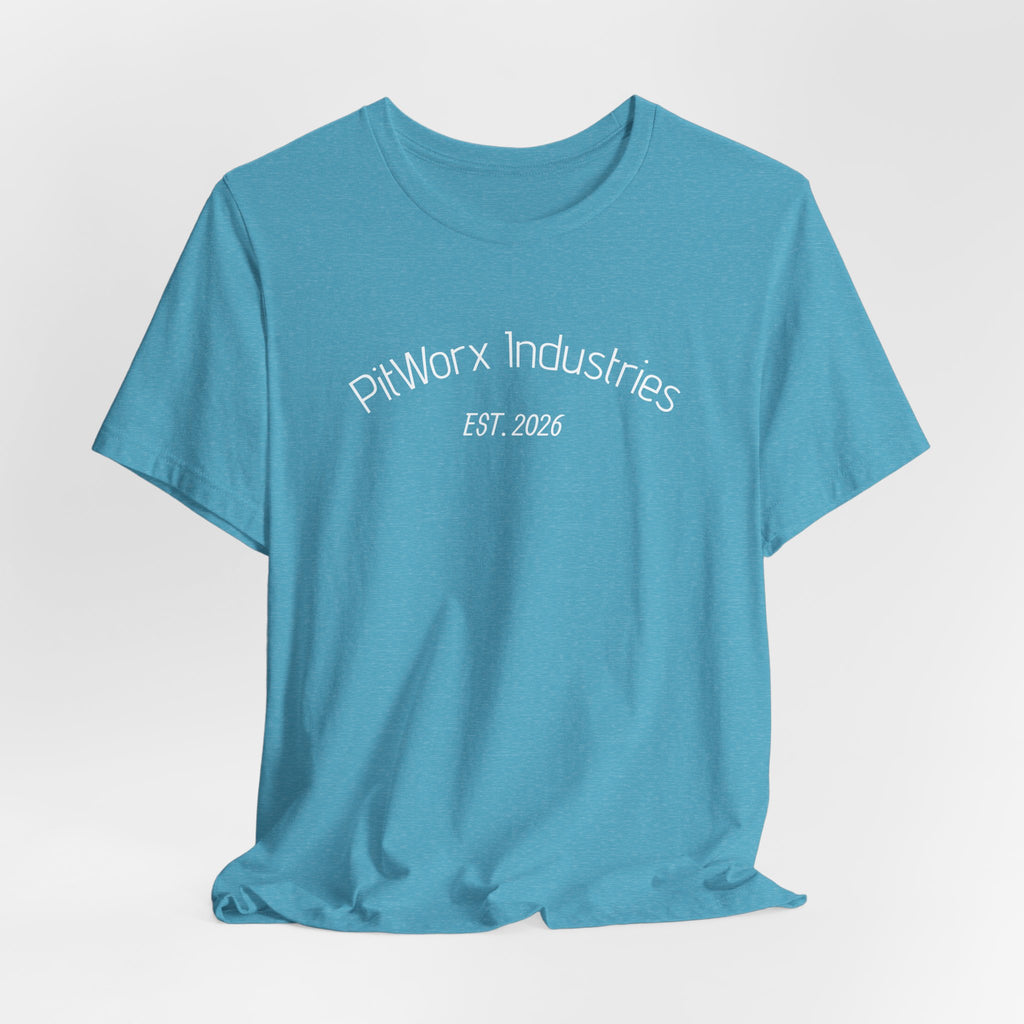 PitWorx Industries T‑Shirt – 'EST. 2026' Minimal Logo Tee