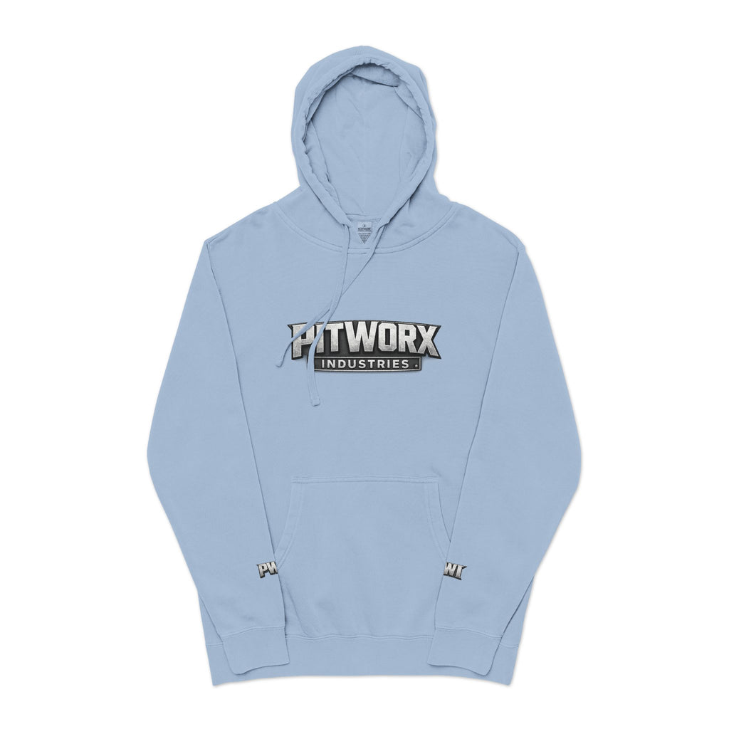 Pitworx Industries Logo - Pigment Hoodie
