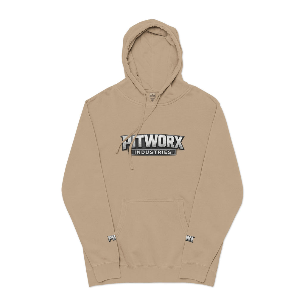 Pitworx Industries Logo - Pigment Hoodie
