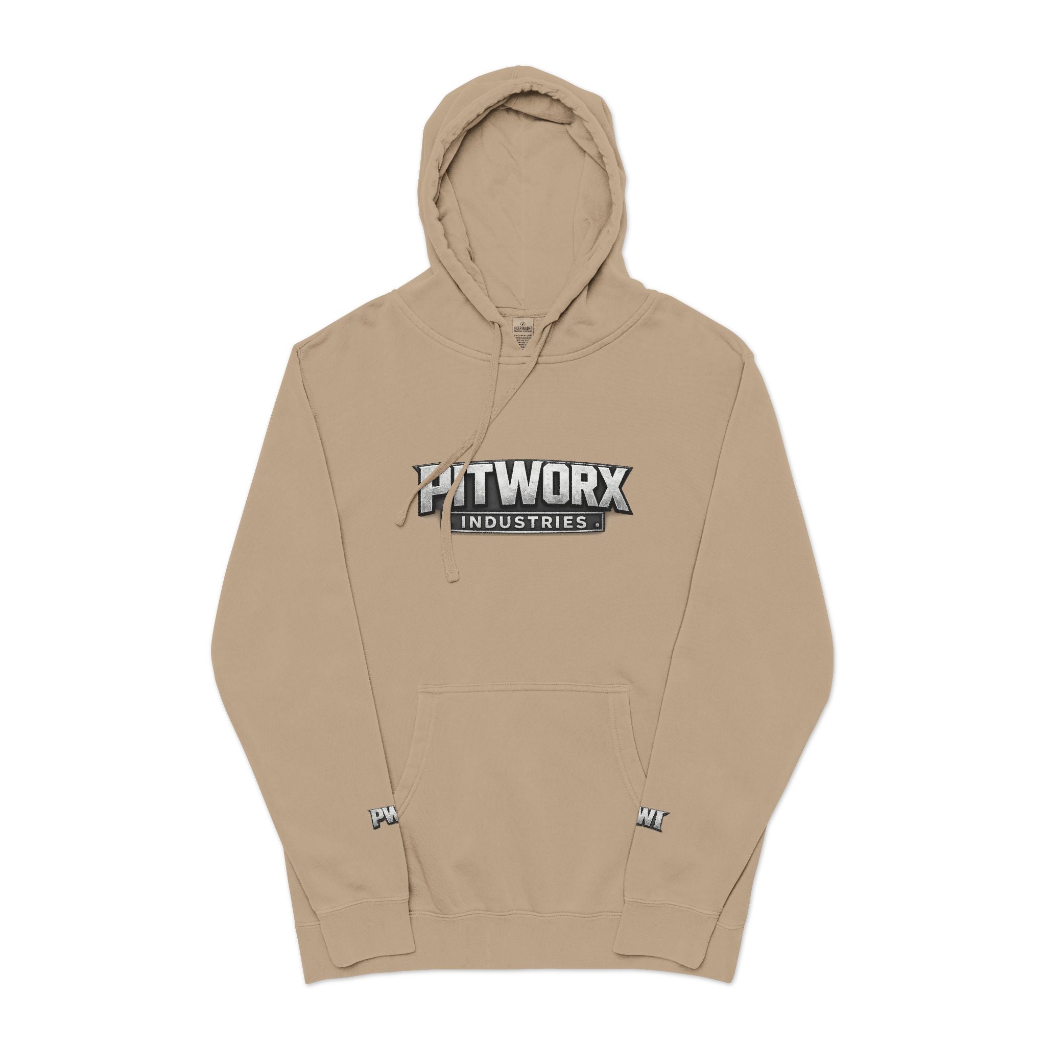 Pitworx Industries Logo - Pigment Hoodie