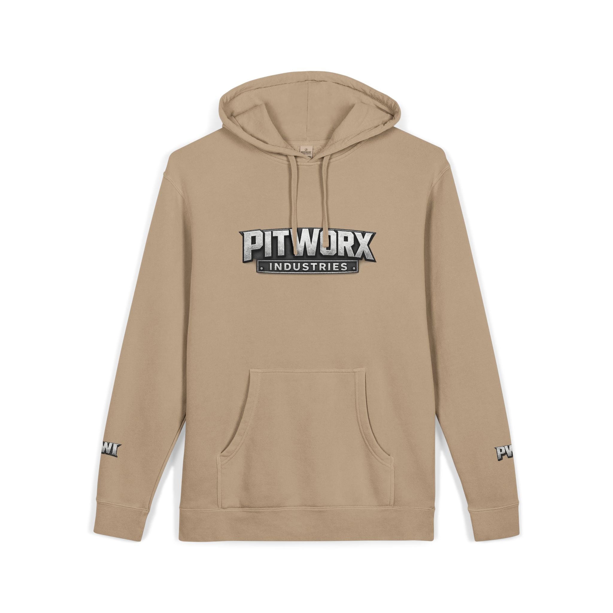 Pitworx Industries Logo - Pigment Hoodie