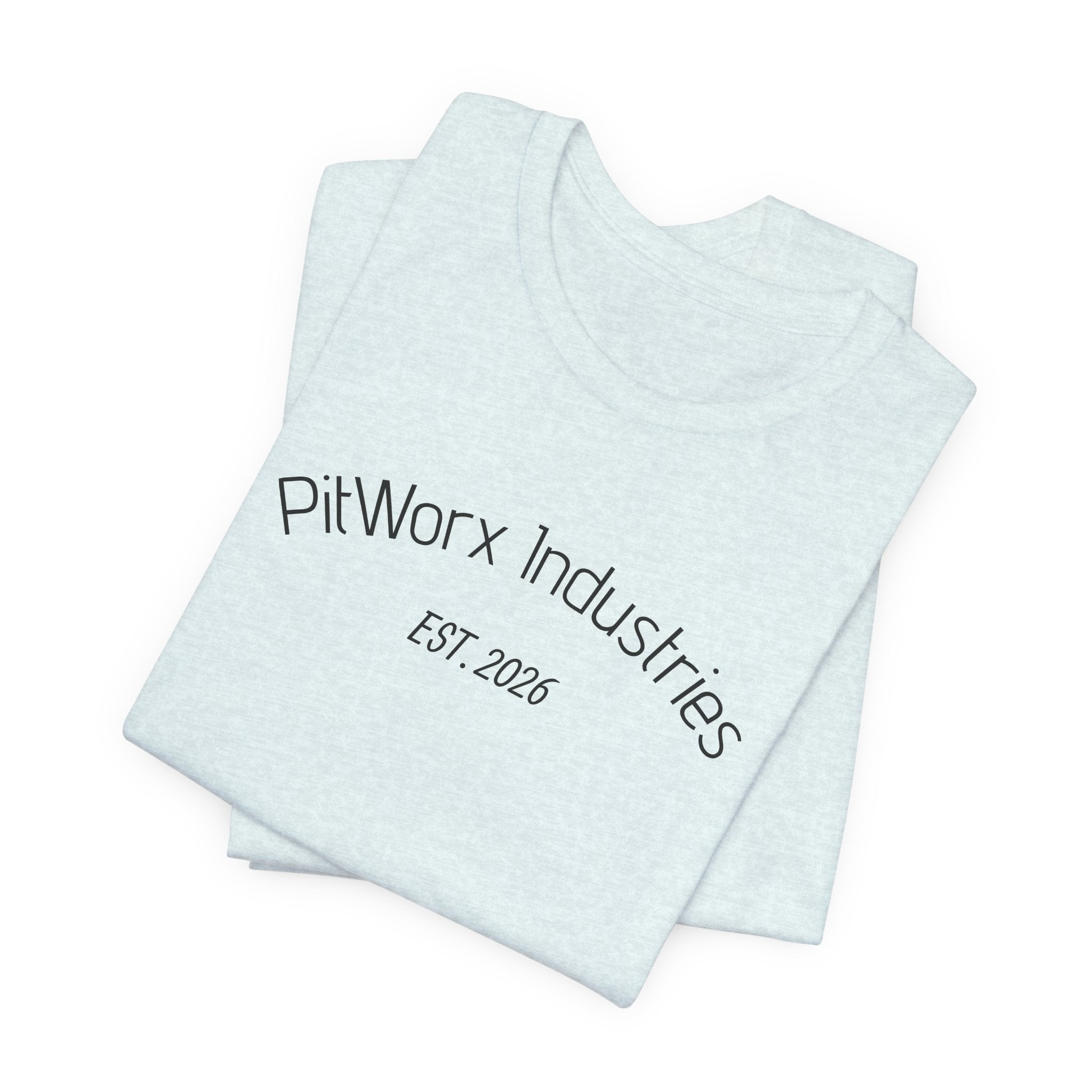 PitWorx Industries T‑Shirt – 'EST. 2026' Minimal Logo Tee