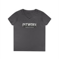 Pitworx Industries Logo Ladies' V-Neck T-Shirt